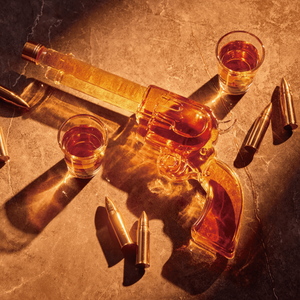 Open image in slideshow, Gun Whiskey Decanter Set
