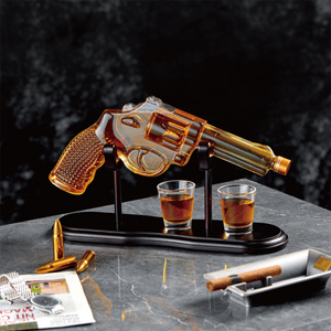 Open image in slideshow, Gun Whiskey Decanter Set
